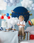 Retro Airplane Happy Birthday Garland