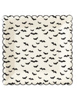 Bat Pattern Scalloped Square Plates - Large