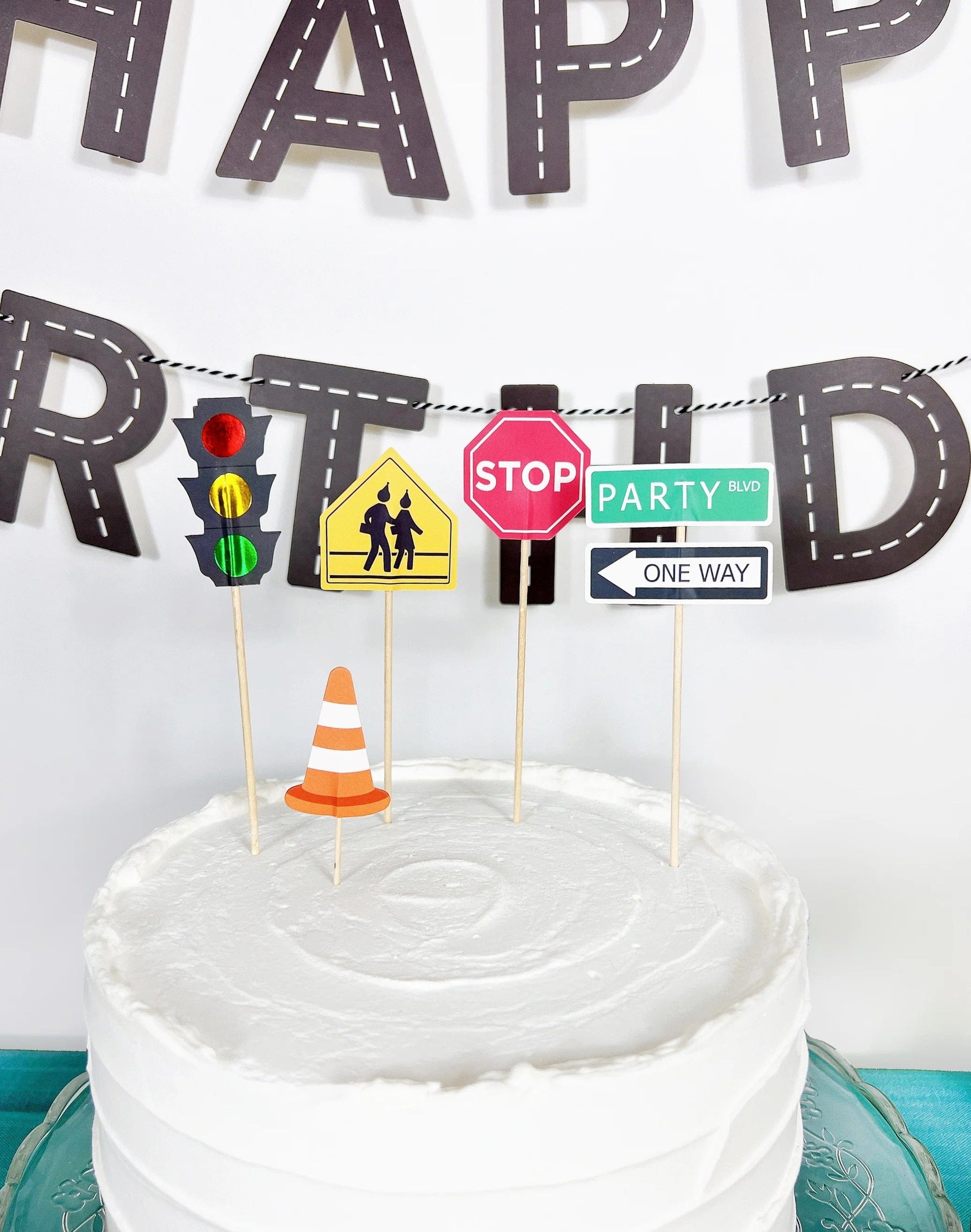 Adornos para tartas de vehículos de transporte