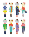 Cat Fashion Magnetic Play Tin