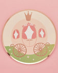 Pink Princess Carriage Plates - Large