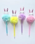 Colourful Bunny Pompom Pens