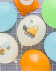 Globos de camiones de construcción