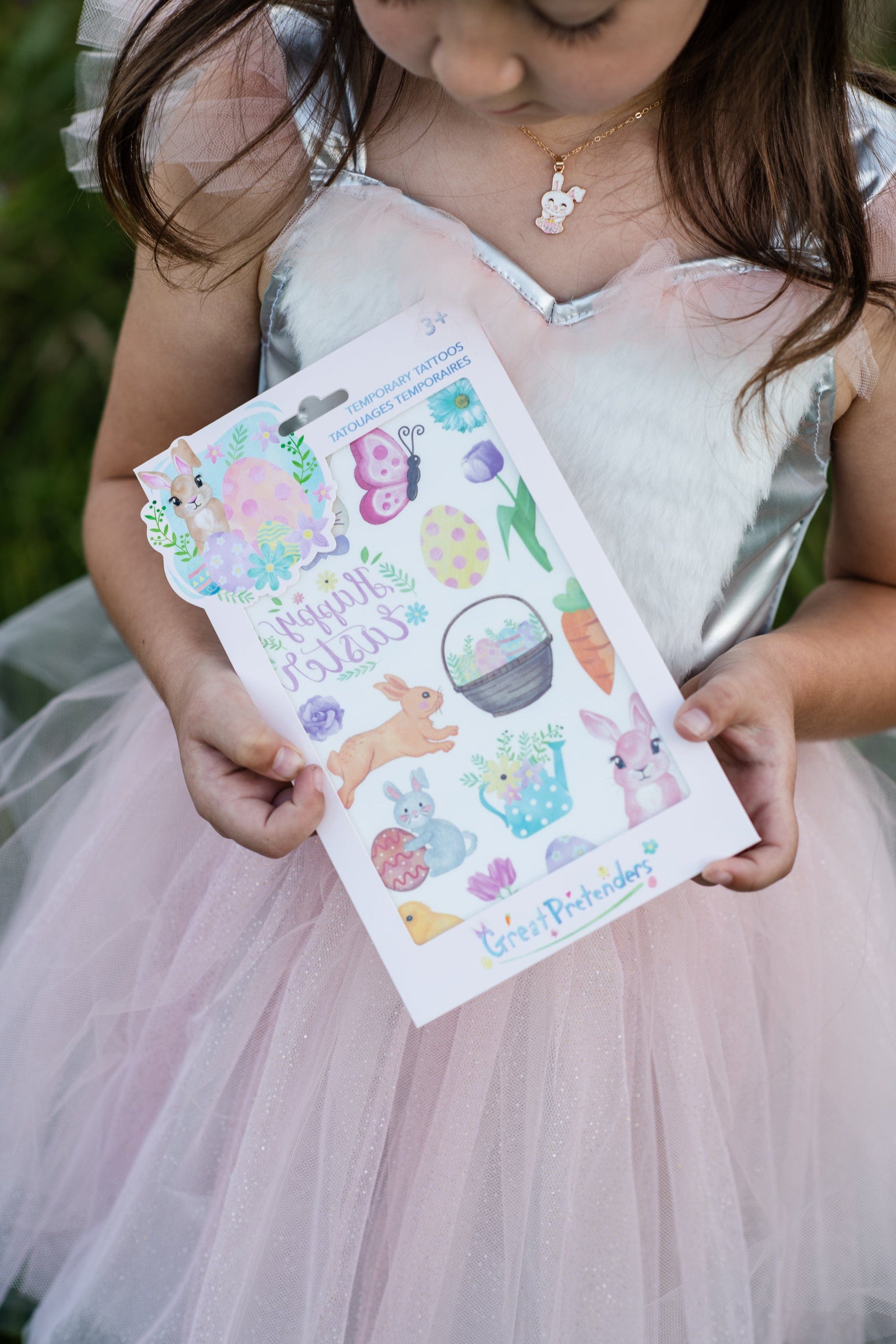 Tatouages temporaires de lapin de Pâques