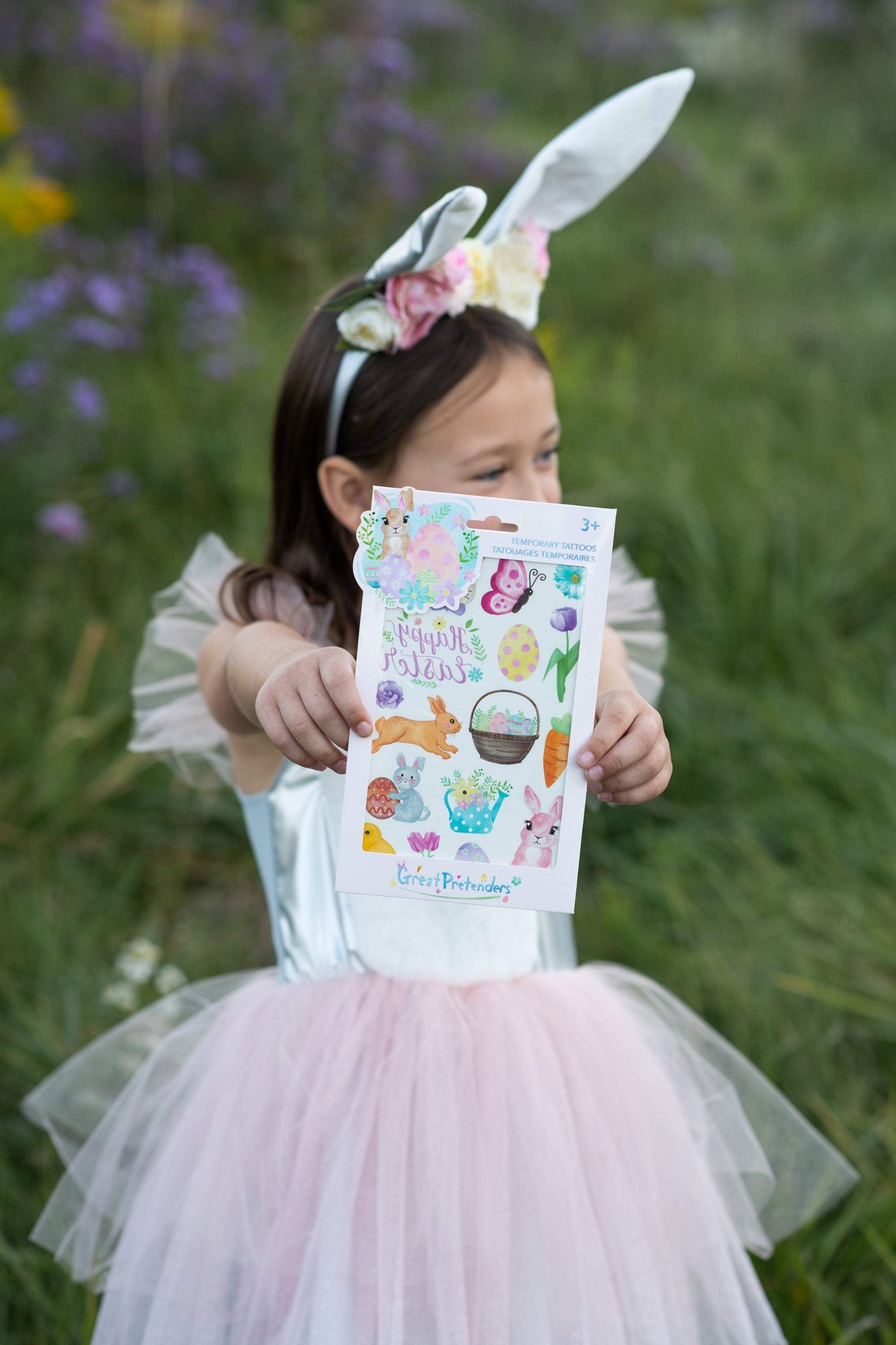 Tatouages temporaires de lapin de Pâques