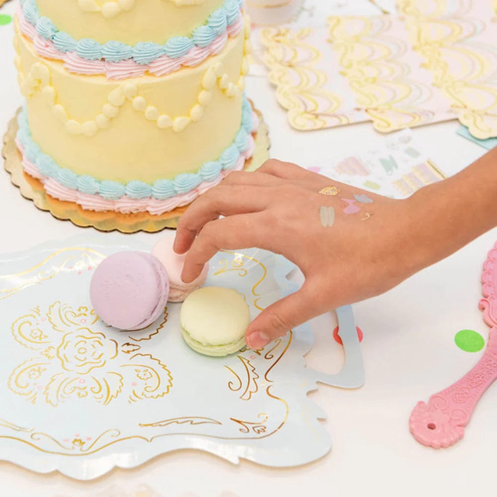 Serviettes à gâteau Laissez-les manger - Grandes
