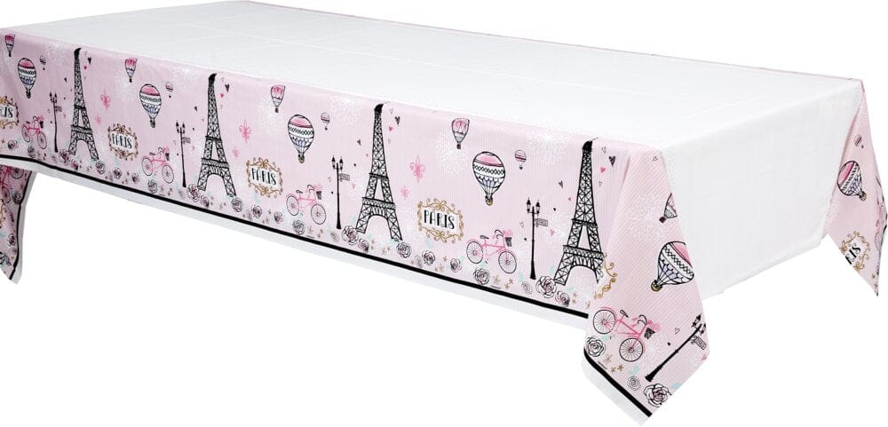 Pink Parisian Eiffel Tower Table Cover