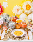 Assiettes Sunshine festonnées - Petites