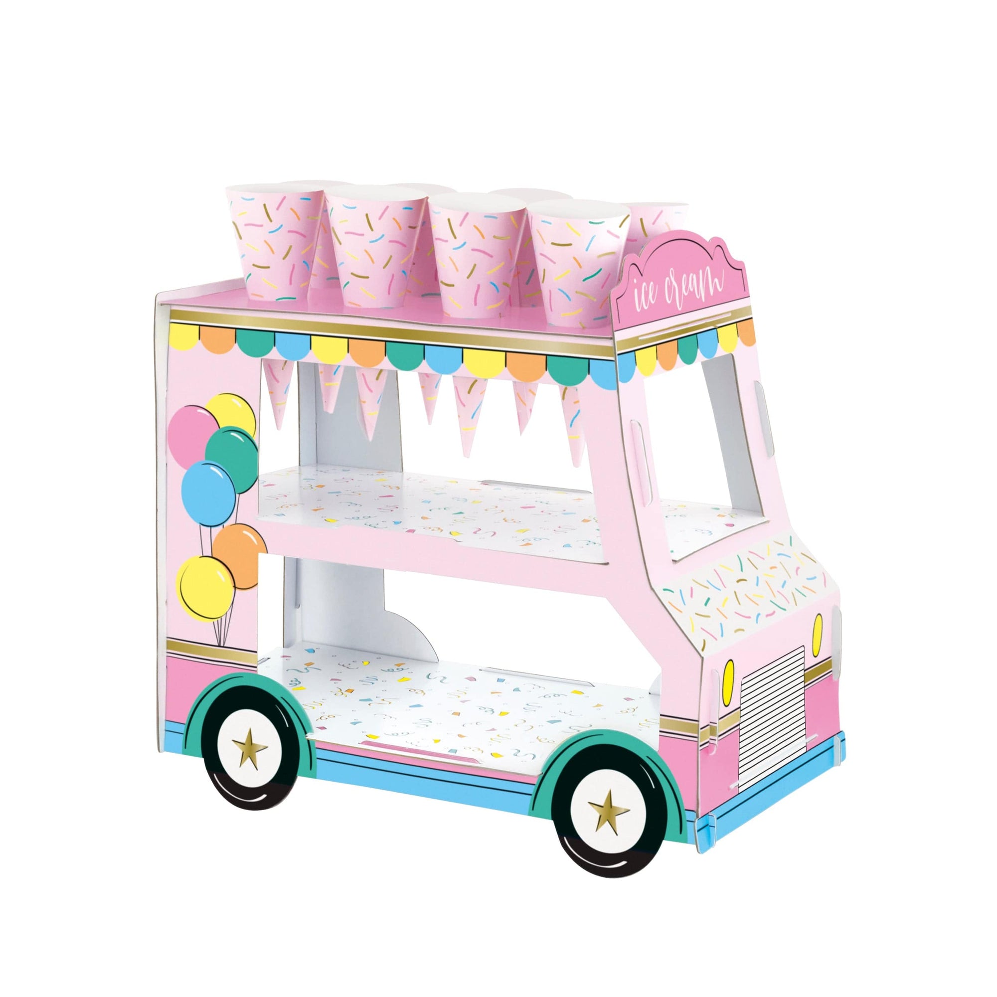 Stand de friandises et de bonbons pour camion de crème glacée