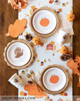 Platos de calabaza agradecidos