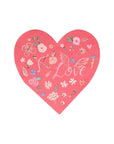 Serviettes en forme de coeur d'amour pour la Saint-Valentin
