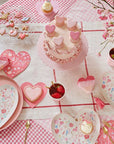 Serviettes en forme de coeur d'amour pour la Saint-Valentin
