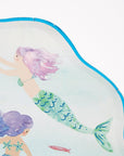 Scalloped Mermaid Plates - Large