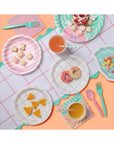 Bright Monstera Leaf Plates - Small