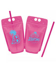 Pink Barbie Drink Pouches