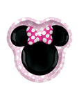 Platos Minnie Mouse Puntos Rosas