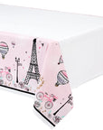 Pink Parisian Eiffel Tower Table Coveer