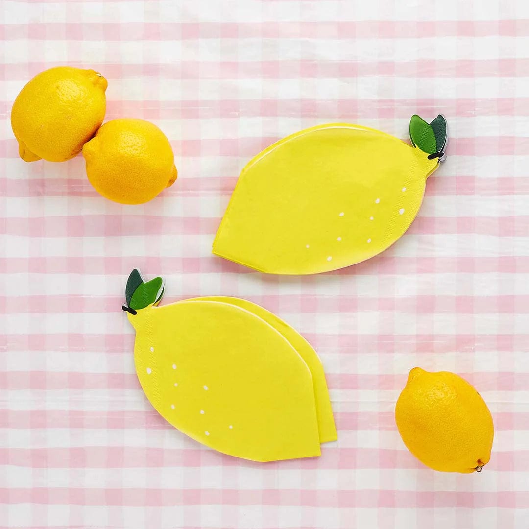 Serviettes en forme de citron