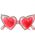 Ballon Lunettes De Soleil Coeur Rose