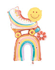 Rainbow and Rollerskate Balloon