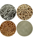 Animal Print Circle Plates - Large