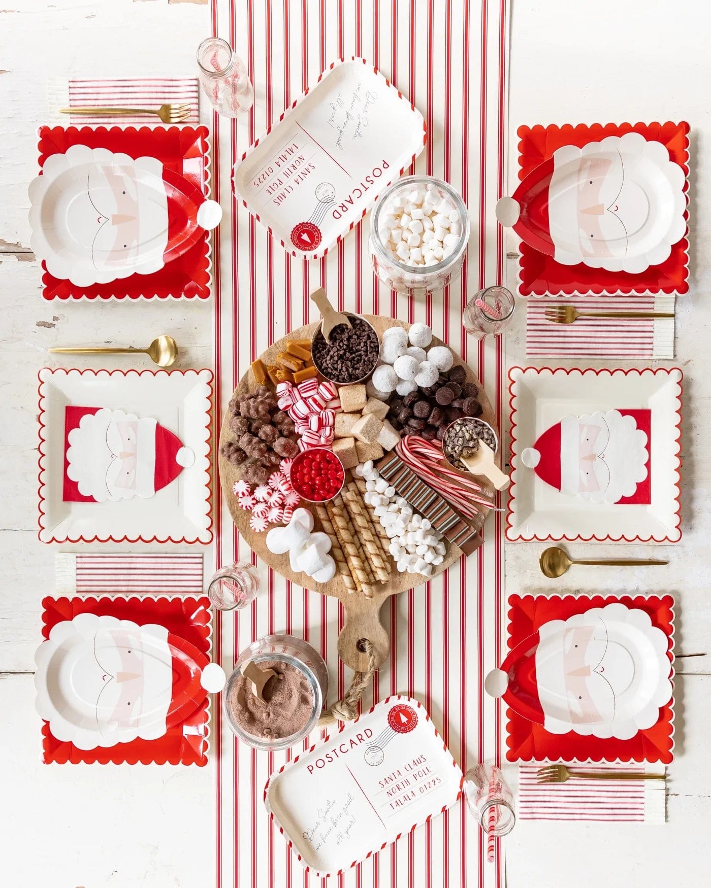 Santa Postcard Plates