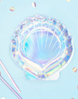 Silver Seashell Plates - Small