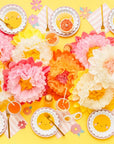 Assiettes Sunshine festonnées - Petites