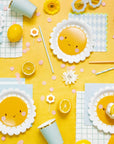 Assiettes Sunshine festonnées - Petites