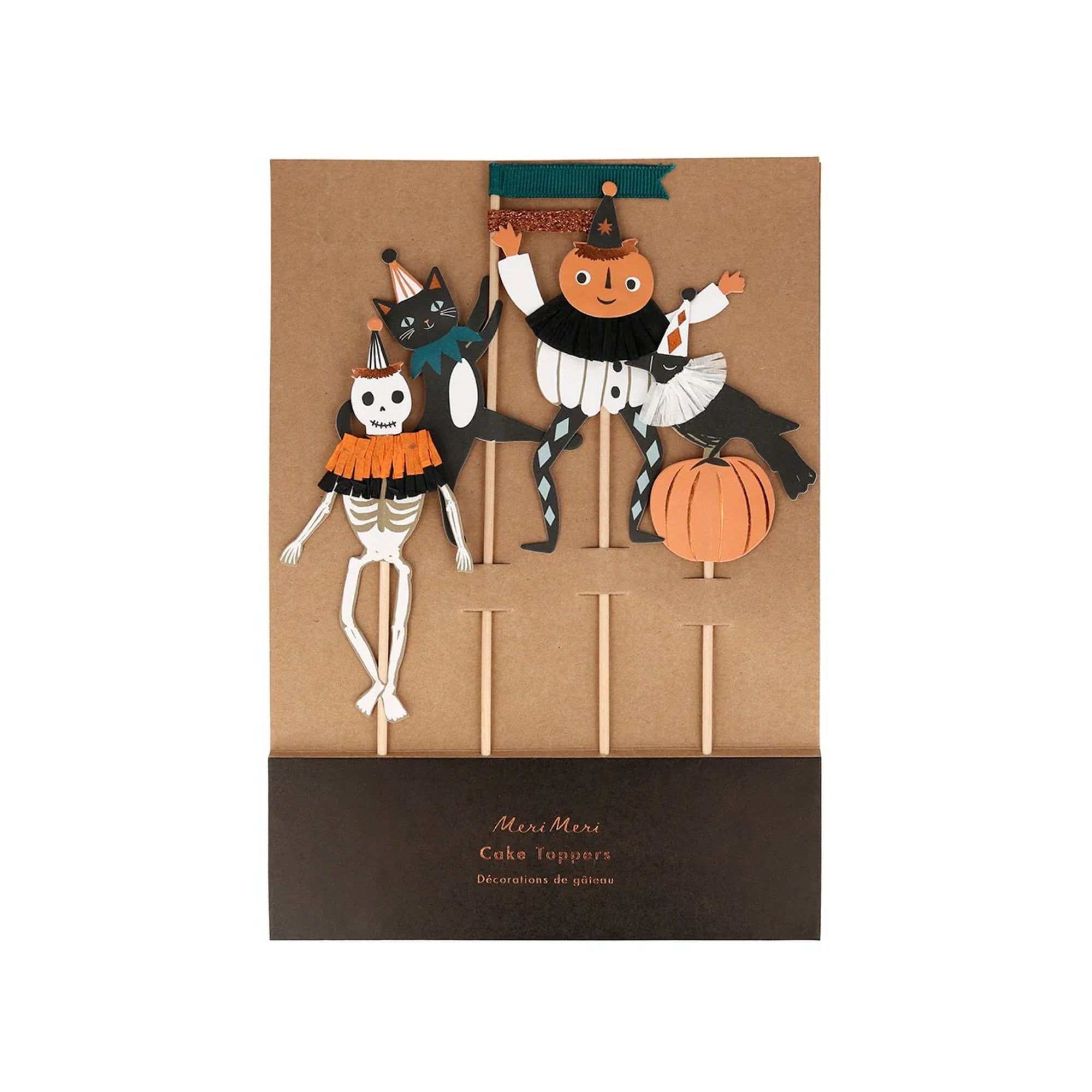 Tasses rétro sorcière, chat noir, Jack O'Lantern et squelette