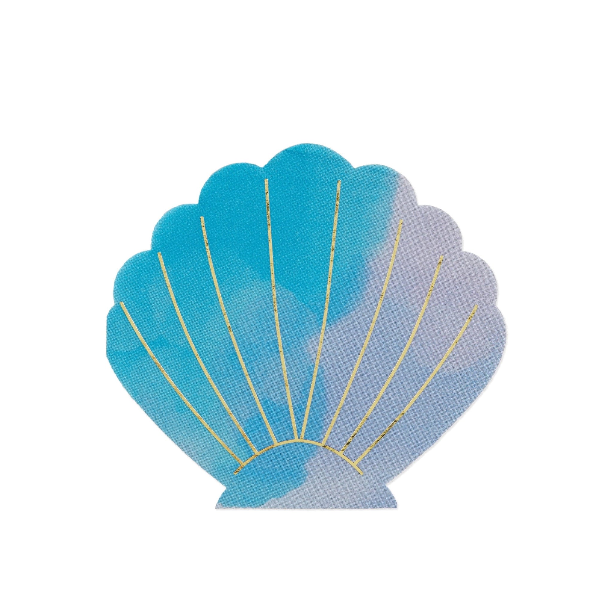 Serviettes en coquillage irisé