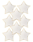 Platos de estrella troquelados en color crema
