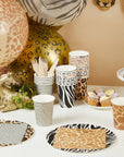 Animal Pattern Party Plates and Cups