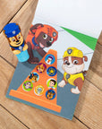 PAW Patrol Sticker WOW stamper with Chase sticker stamper and colourful activity pad featuring Zuma and Rubble characters, perfect kids party favour and birthday gift