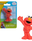 Sesame Street Elmo mini figurine on official illustrated blister card packaging