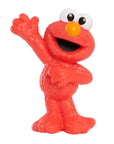 Sesame Street Elmo mini figurine, 2.5 inch red monster with white eyes, orange nose, and arm raised in a wave