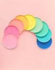 Sky Blue Circle Plates - Large