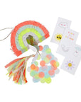 Juego de mini piñata arcoíris
