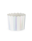 Iridescent Silver Stripe Treat Cups