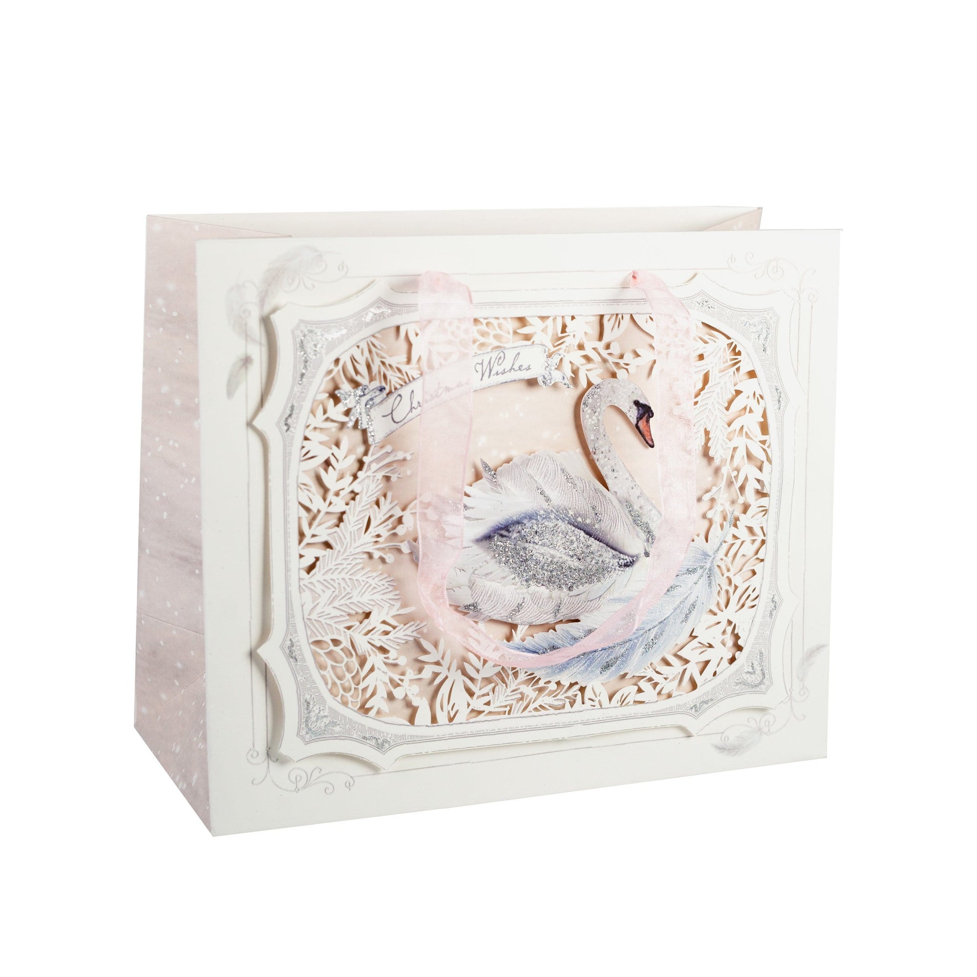 Swan Laser Cut Gift Bag