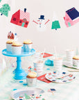 Sparkling Snowglobe Plates