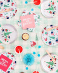 Sparkling Snowglobe Plates