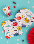 Superhero Comic Cups