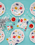 Assiettes de bandes dessinées de super-héros -Petites