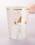 Pink Dot Princess Castle Cups