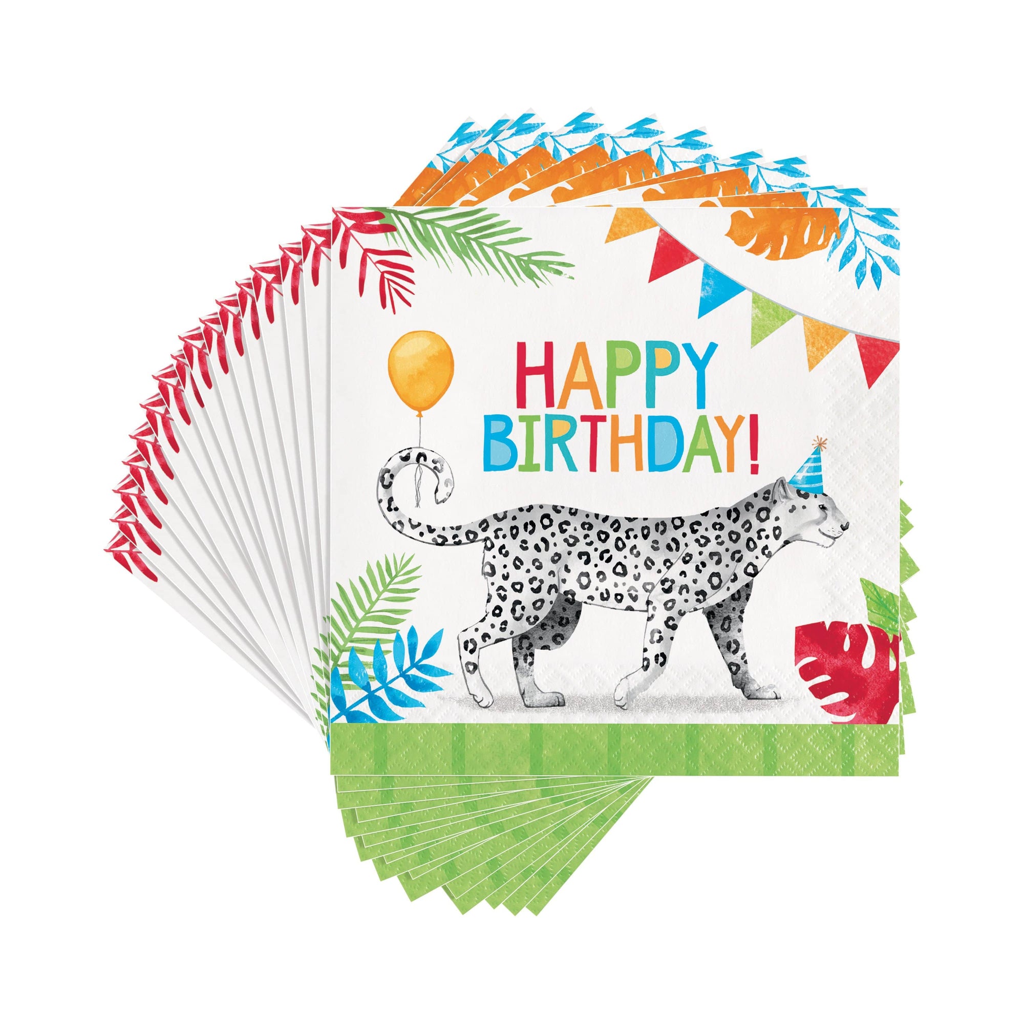 Serviettes Go Wild Party Animal - Grandes