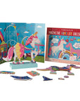 Ensemble de jeu magnétique en bois à habiller Licorne et Dragon