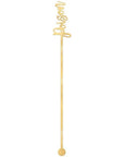 Gold Poison Swizzle Sticks