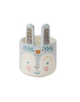 Maceta Conejito Boho Azul - Pequeña