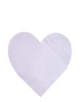 Serviettes en forme de cœur avec palette de fête
